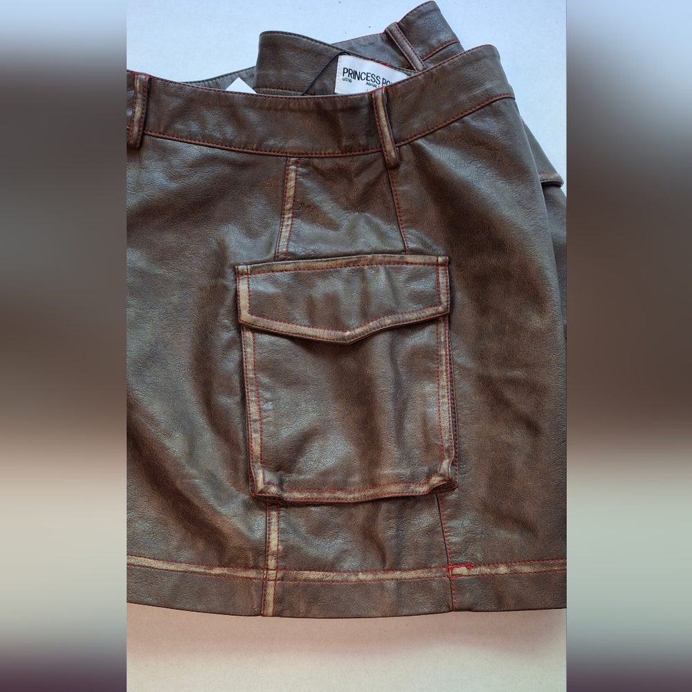 Princess Polly Brown Mini Skirt - Picture 7 of 15